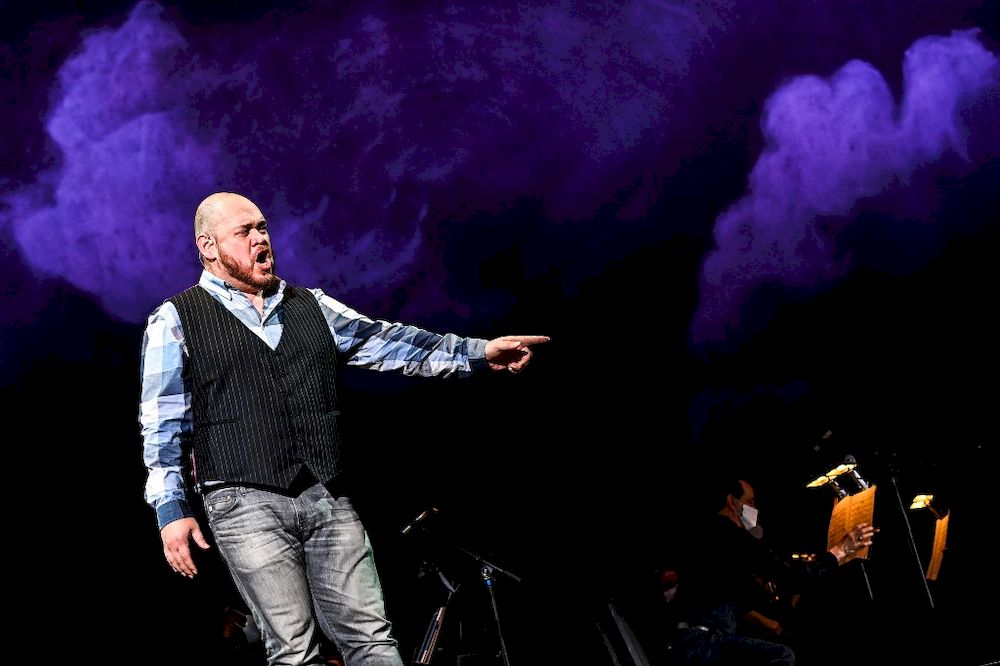 Baritone Quinn Kelsey performs on the stage of u00e2u20acu02dcLa Bohu00c3u00a8meu00e2u20acu2122 during the first mainstream opera performance in the US, organised by the Palm Beach Operau00e2u20acu2122s outdoor festival in West Palm Beach, February 19, 2021. u00e2u20acu201d AFP pic