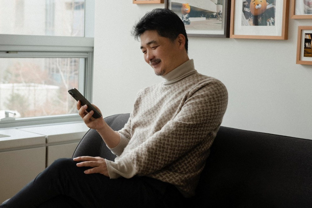 This undated handout photo received from South Korean company Kakao on February 8, 2021 shows an image of Kim Beom-su, a self-made billionaire and founder of the countryu00e2u20acu2122s biggest mobile messenger operator KakaoTalk. u00e2u20acu201d AFP pic