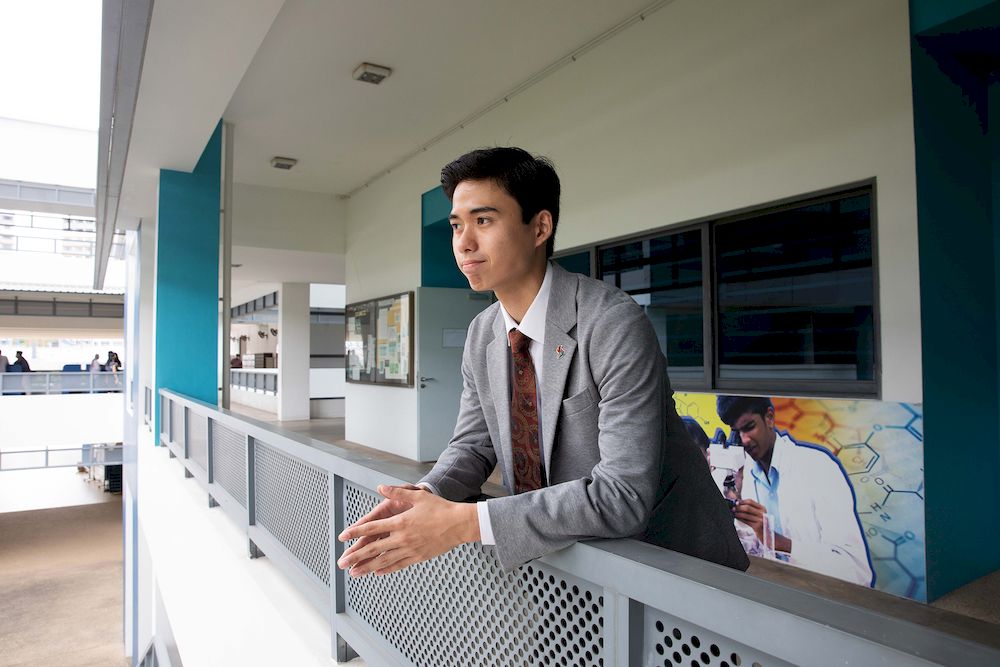 Ahmat Firz Zulkifli has struggled with dyslexia since young but he has secured a place at the Nanyang Technological University. — TODAY pic