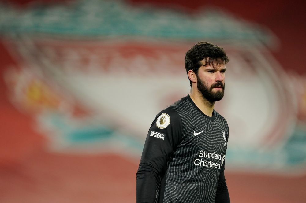 Liverpool's Alisson after the match against Manchester City at Anfield, Liverpool February 7, 2021. u00e2u20acu201d Reuters pic
