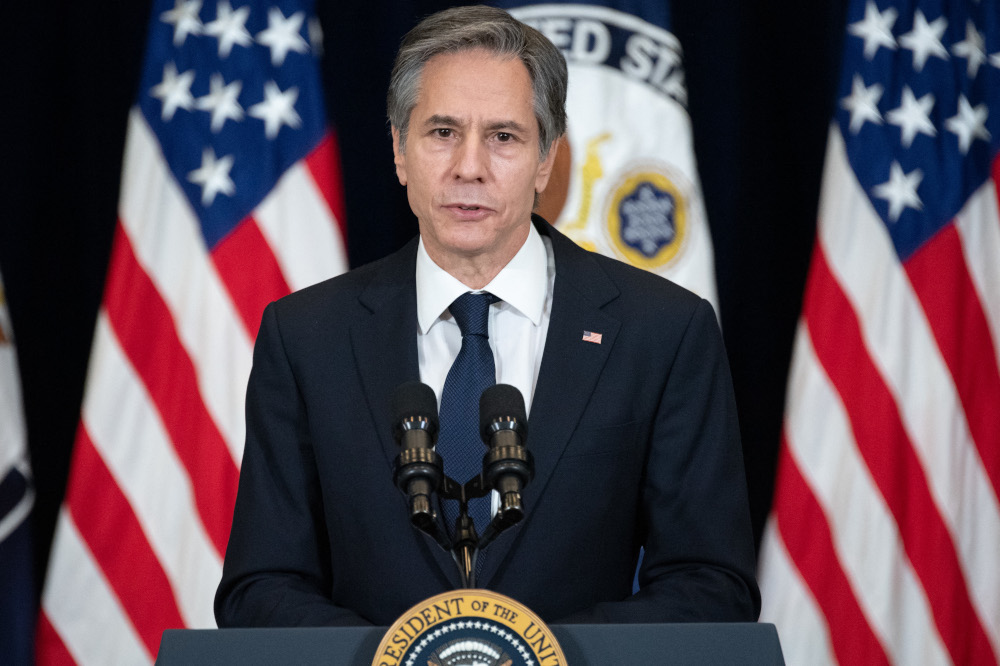 In this file photo taken February 4, 2021 US Secretary of State Antony Blinken speaks to staff at the US State Department during the first visit of US President Joe Biden in Washington, DC. u00e2u20acu201d AFP pic 
