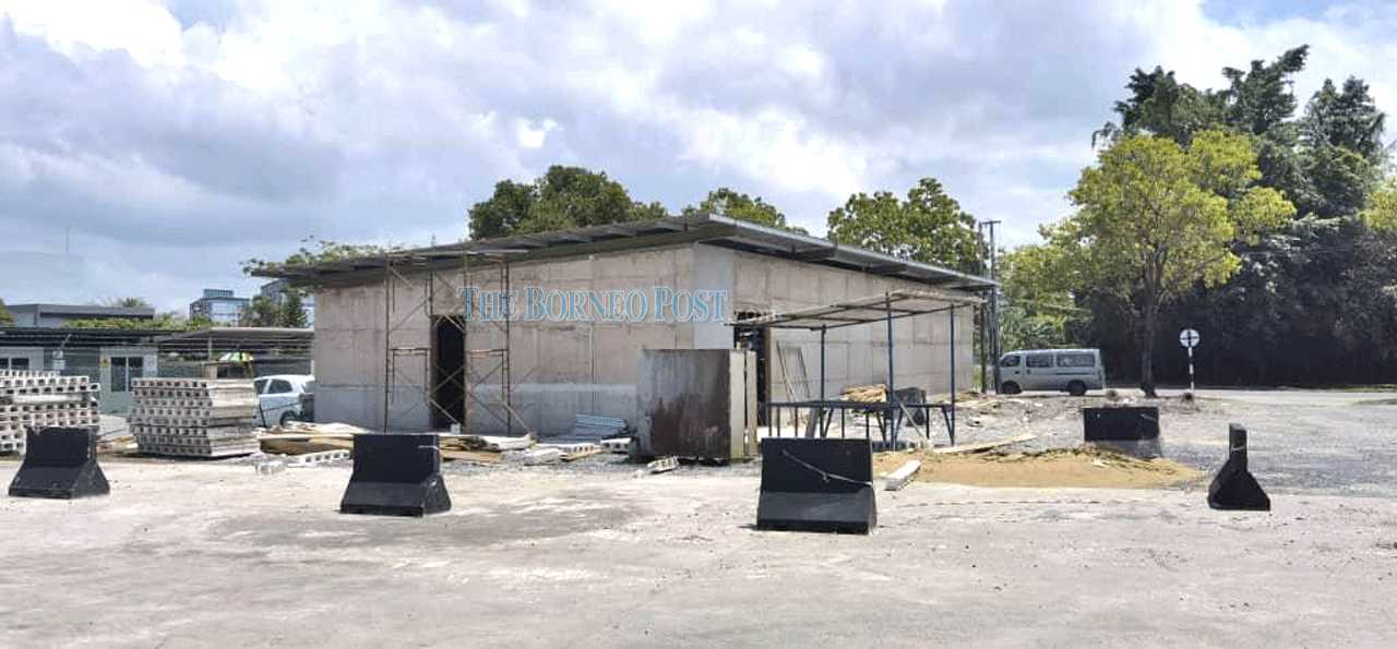 The new Covid-19 testing lab is nearing completion. u00e2u20acu2022 Borneo Post pic