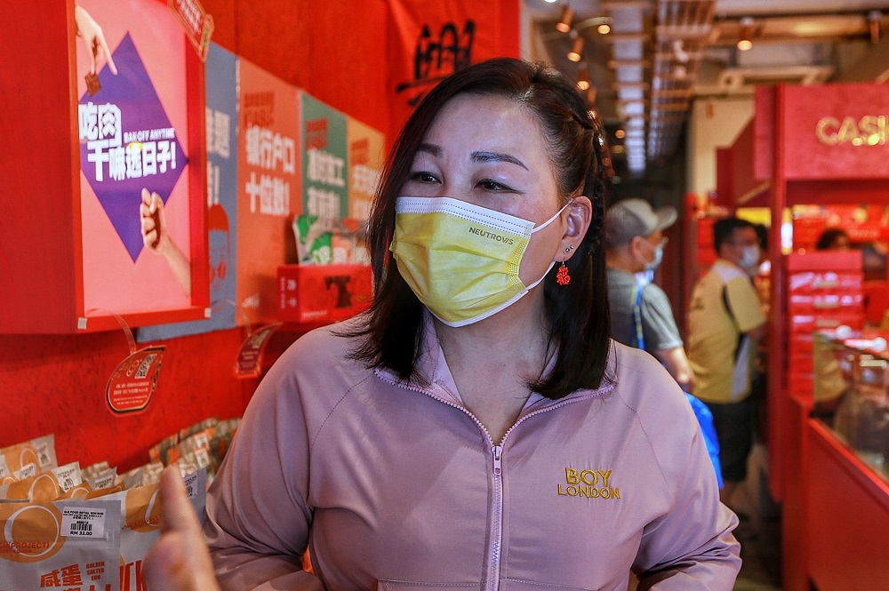Ceil Chok Siew Koon speaks to Malay Mail during an interview at her shop in Kuala Lumpur February 11, 2021. ― Picture by Ahmad Zamzahuri