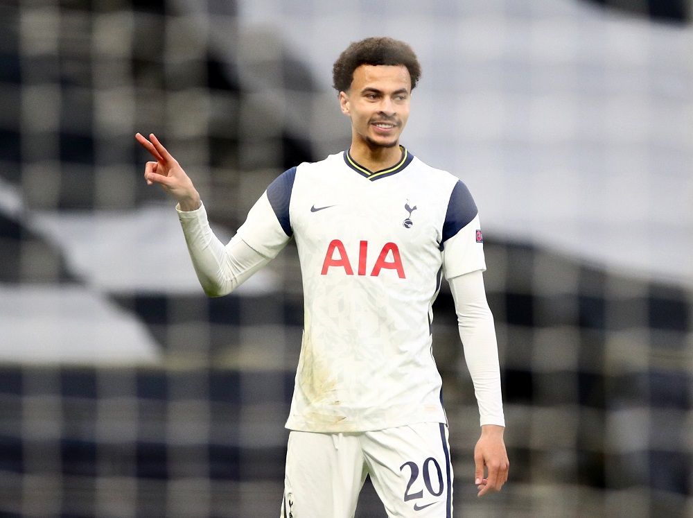 Tottenham Hotspur's Dele Alli celebrates after scoring the first goal against Wolfsberg February 25, 2021. u00e2u20acu2022 Reuters pic