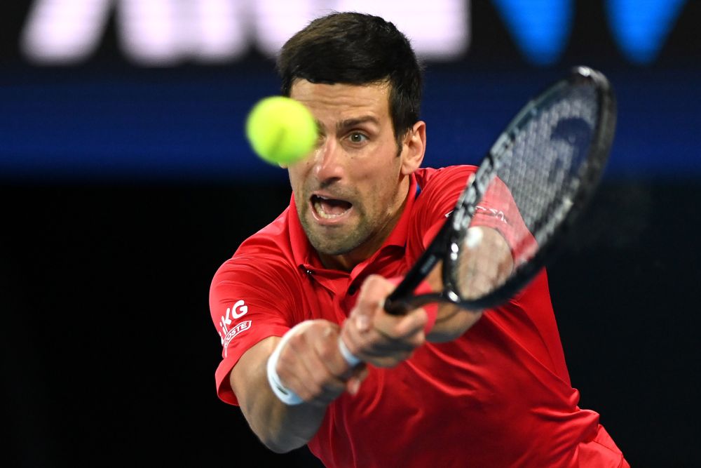 Serbia's Novak Djokovic in action during his ATP Cup group stage match against Germany's Alexander Zverev at Melbourne Park February 5, 2021. u00e2u20acu201d Reuters pic