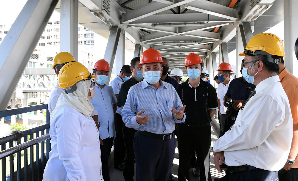 Chief Minister Datuk Seri Hajiji Noor said construction work on the project would be resumed in the near future and is expected to be completed by the middle of the year. u00e2u20acu201d Bernama pic 