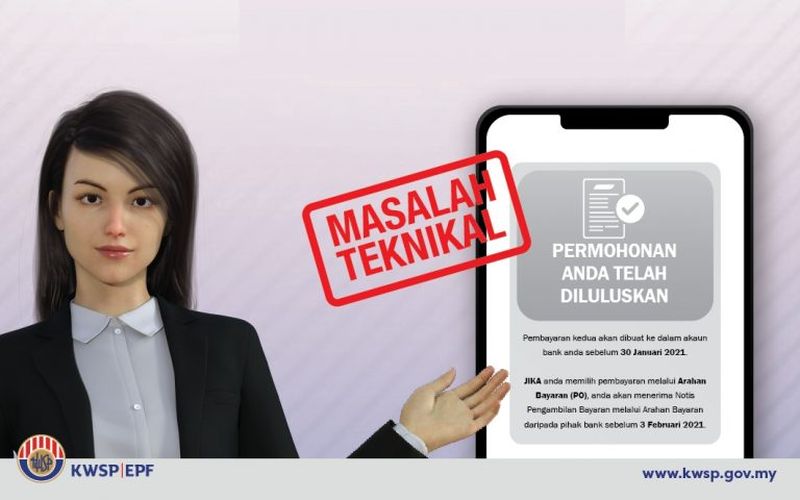 EPF contributors who applied for i-Sinar withdrawal earlier were urged to check on the status of their applications this morning.