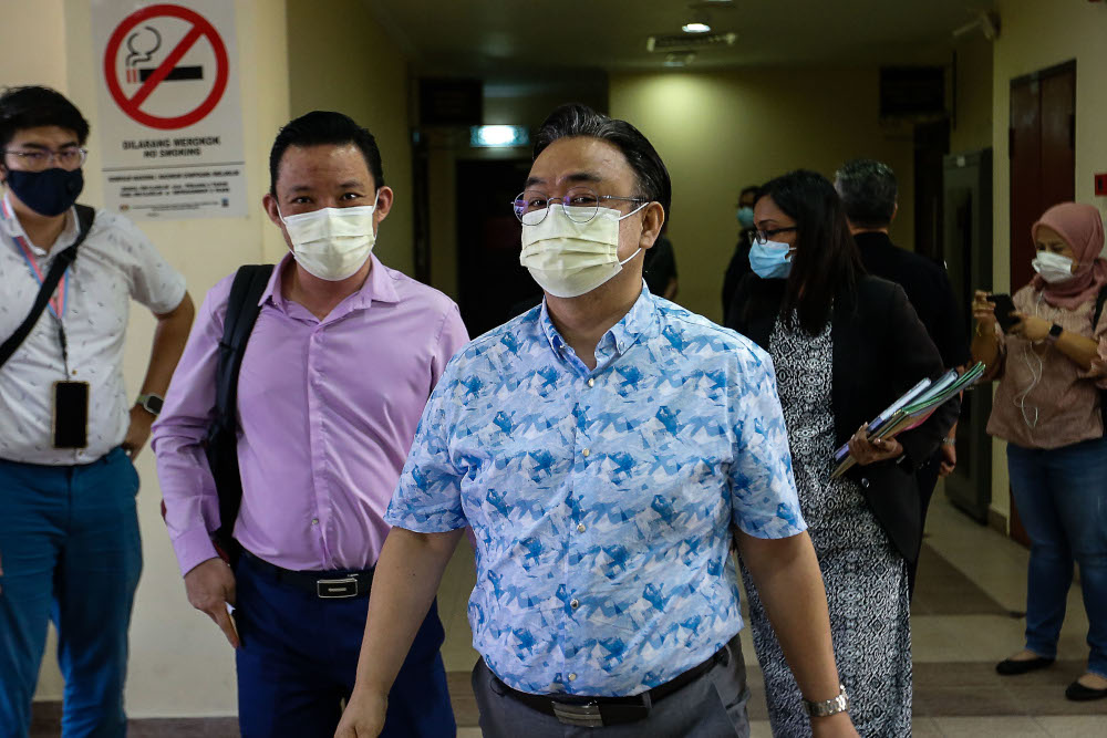 Jee Jong Hoon leaving the Penang Magistratesu00e2u20acu2122 Court February 9, 2021. u00e2u20acu201d Picture by Sayuti Zainudin