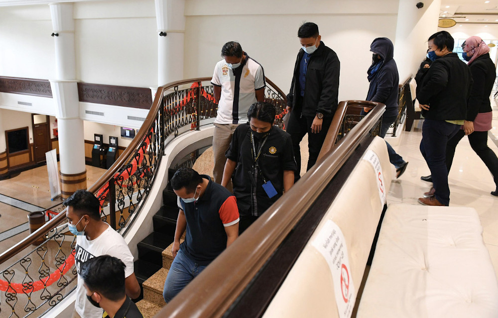 Mohd Aizat Rosland, Suaif Ag Daud, Razilah Sahad and Mohd Hanip Juarip made the plea after all the charges were read out to them before Judge Abu Bakar Manat. u00e2u20acu201d Bernama pic 