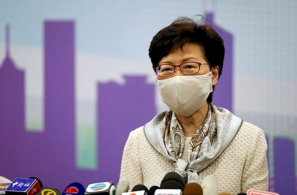 Hong Kong Chief Executive Carrie Lam, wearing a face mask following the coronavirus disease (Covid-19) outbreak, holds a news conference in Beijing, China, June 3, 2020. u00e2u20acu201d Reuters pic