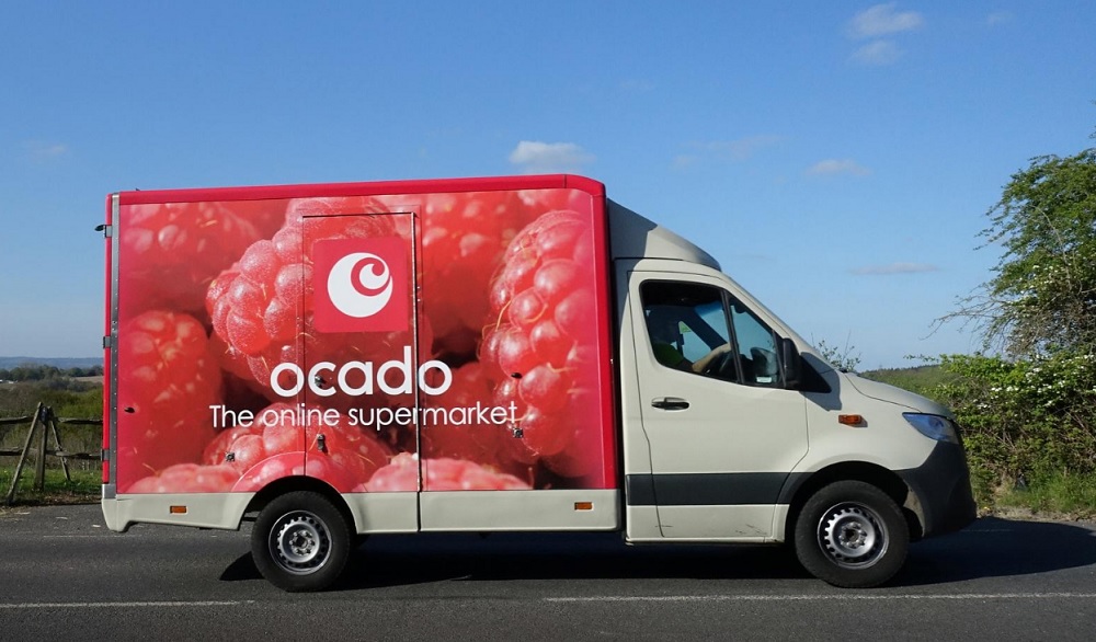 An Ocado delivery van is seen along a country road in East Grinstead, as the spread of the coronavirus disease (COVID-19) continues, April 14, 2020. u00e2u20acu201d Reuters pic