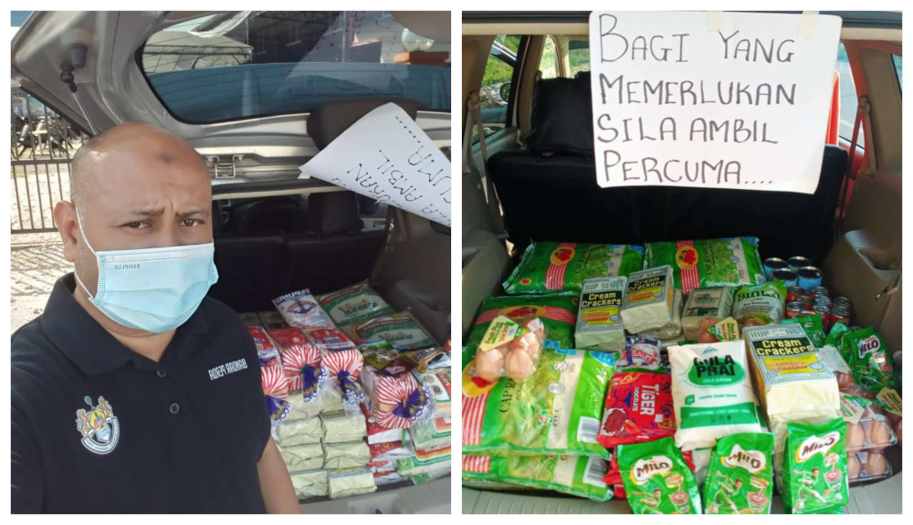 Azizul Rahim came up with the idea of a u00e2u20acu02dccar food banku00e2u20acu2122 so he can help more people access pantry staples such as rice, eggs, bread and sugar. u00e2u20acu201d Picture courtesy of Azizul Rahim