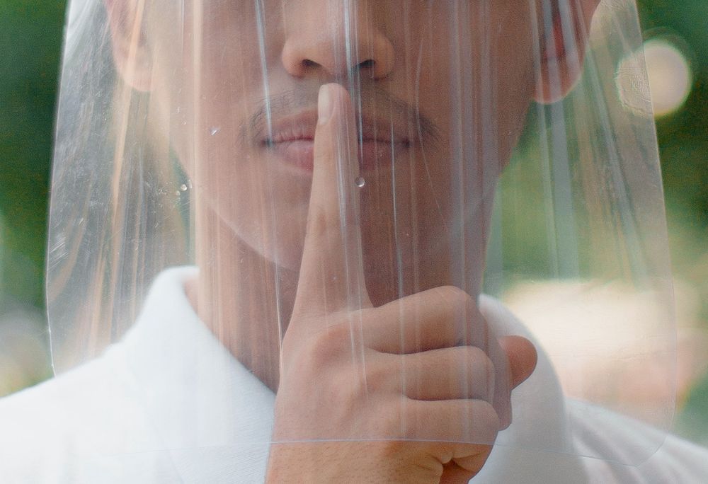 Tiny droplets of saliva are released when a person laughs, sings and pronounces forceful-sounding letters. — Picture by Nothing Ahead/Pexels via TODAY