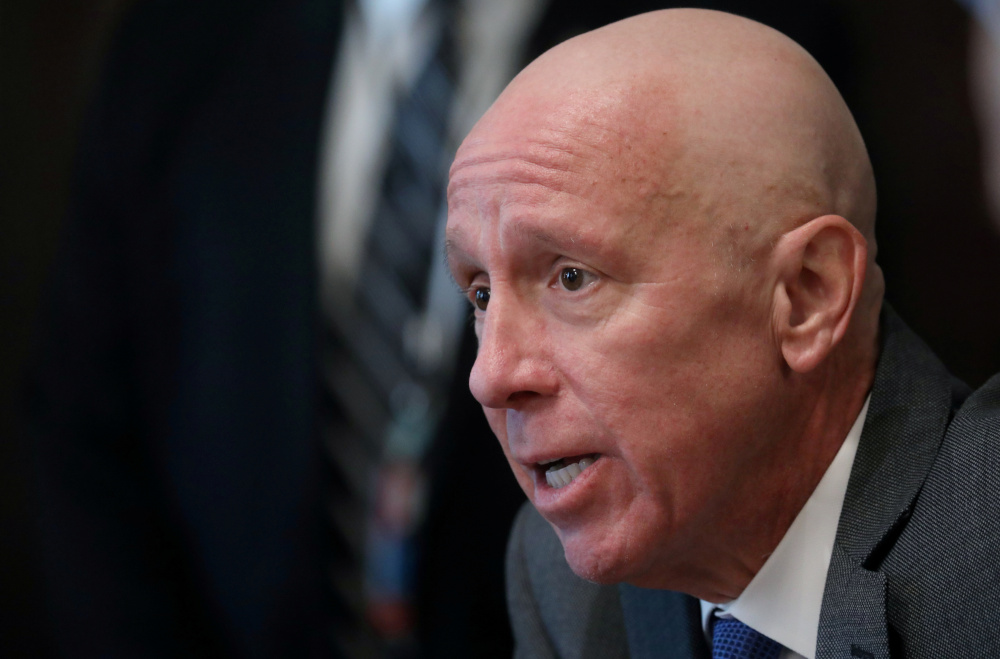 President & CEO of Marriott International Arne Sorenson participates in a meeting between US President Donald Trump and tourism industry executives on Covid-19 response in Washington in this file picture taken on March 17, 2020. u00e2u20acu201d Reuters pic