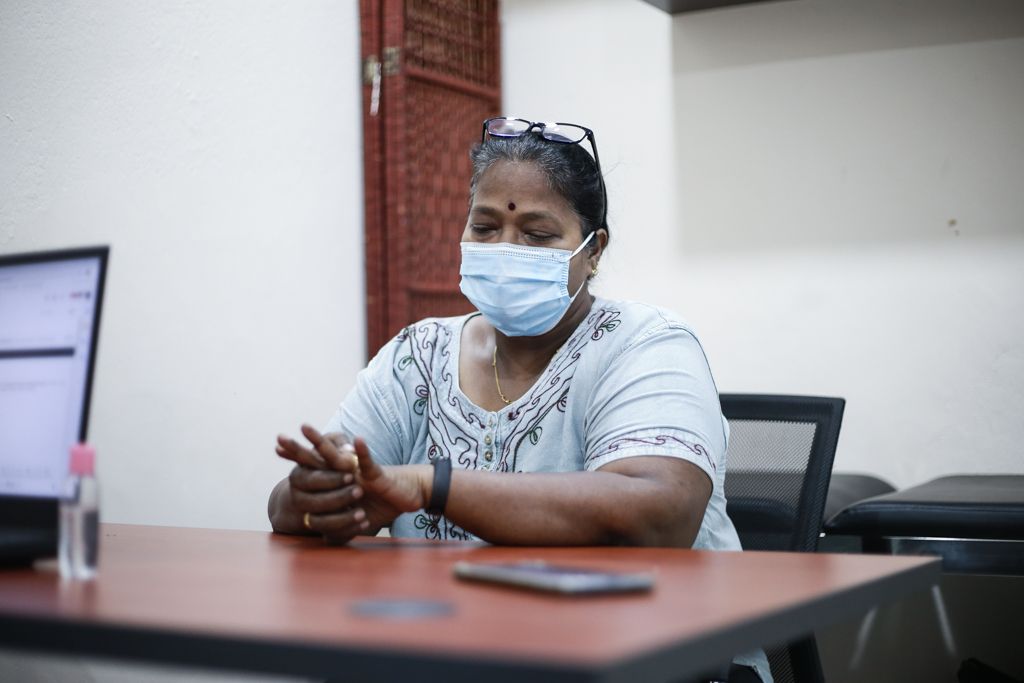 Fatimah Abdullah speaks to Malay Mail during an interview at Seed Centre in Kuala Lumpur February 9, 2021.