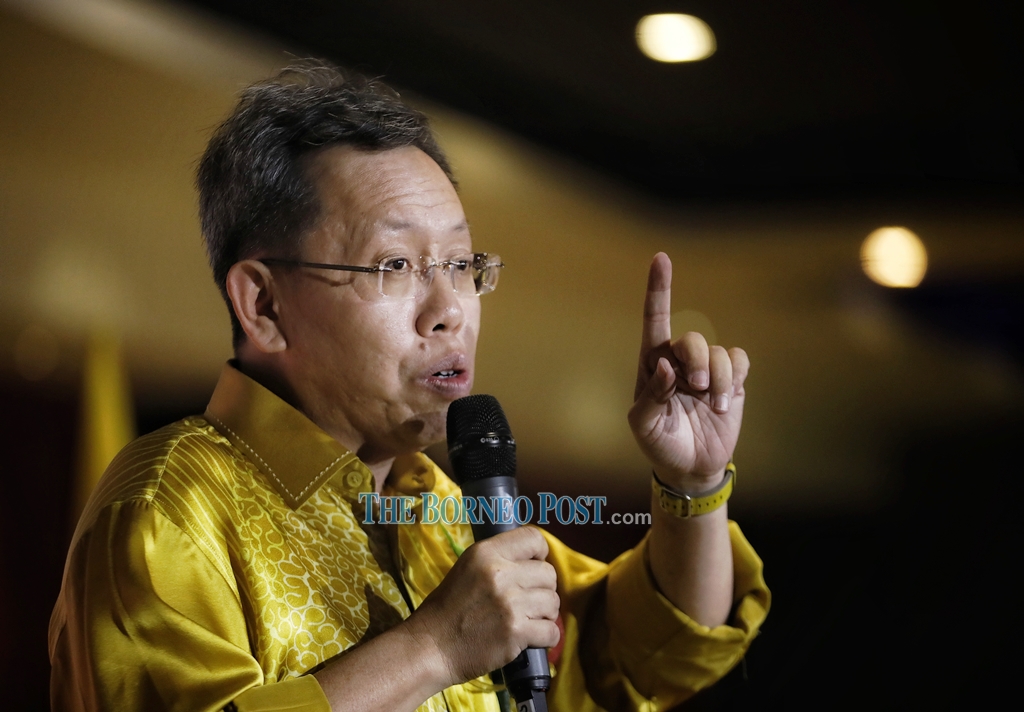 Datuk Seri Dr Sim Kui Hian said he expected Sarawak to continue recording three digit daily cases for a few days because of the PCR tests, which is carried out twice, in areas under the enhanced movement control order (EMCO). u00e2u20acu2022 Borneo Post pic