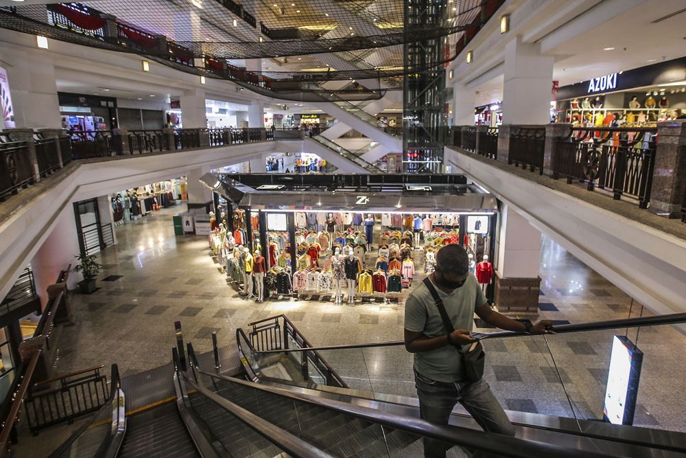 A general view of Berjaya Times Square, Kuala Lumpur February 23, 2021. ― Picture by Hari Anggara