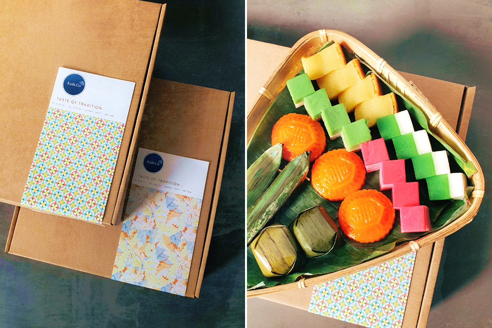 Packaging design makes a difference such as with this 15-piece 'kuih' gift box.