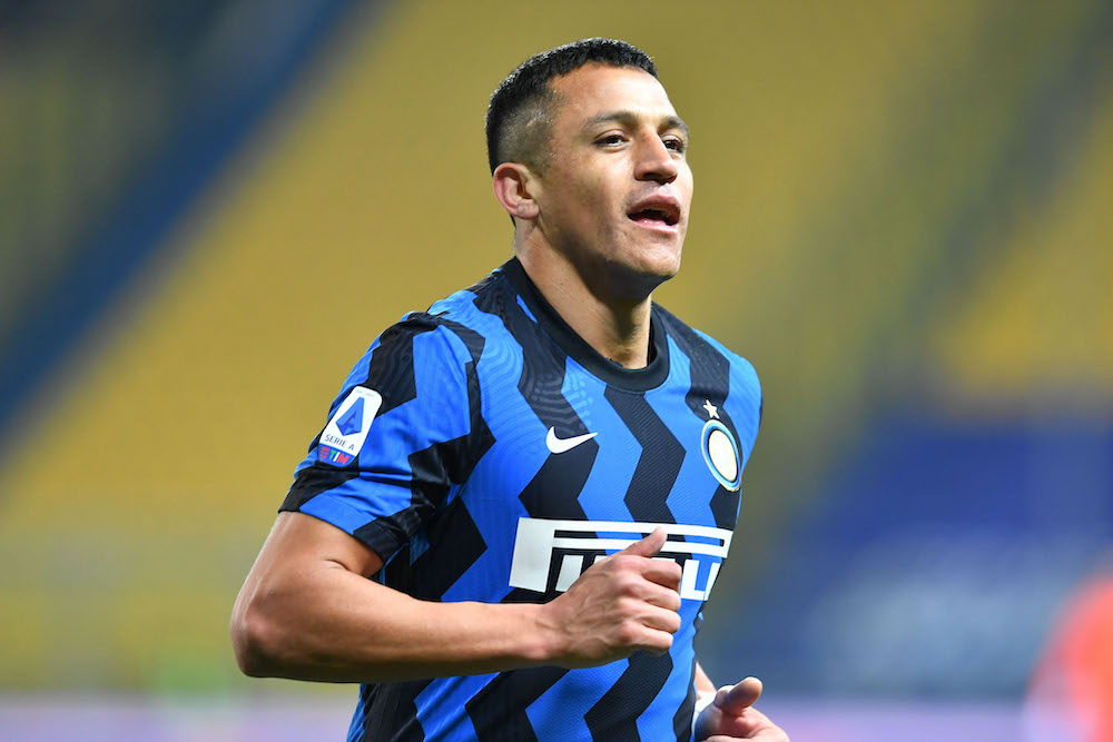 Inter Milan's Alexis Sanchez reacts during the game against Parma, March 4, 2021. u00e2u20acu201d Reuters pic 