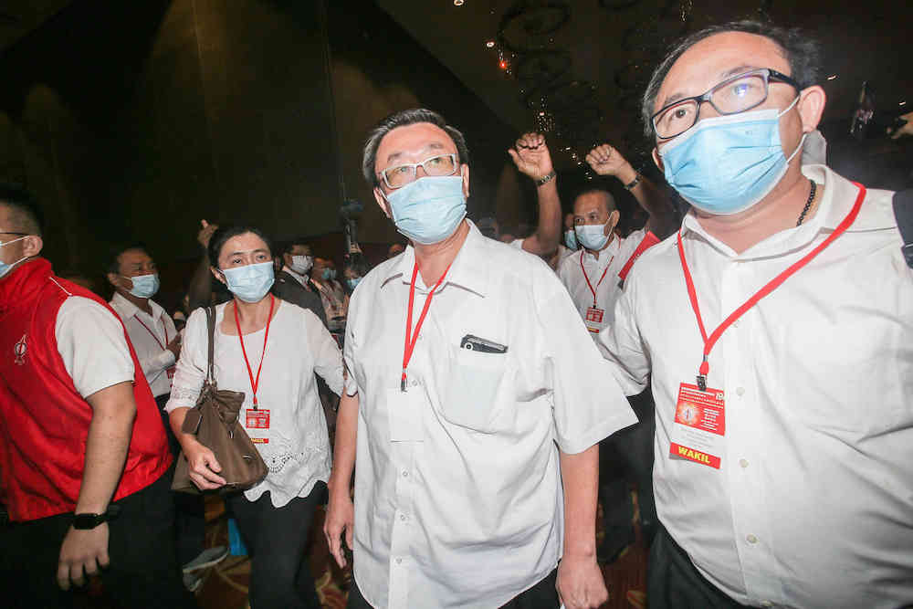 Kampar DAP MP Thomas Su arrives for the Perak DAP party election at Ipoh Convention Centre, March 14, 2021. u00e2u20acu201d Picture by Farhan Najib