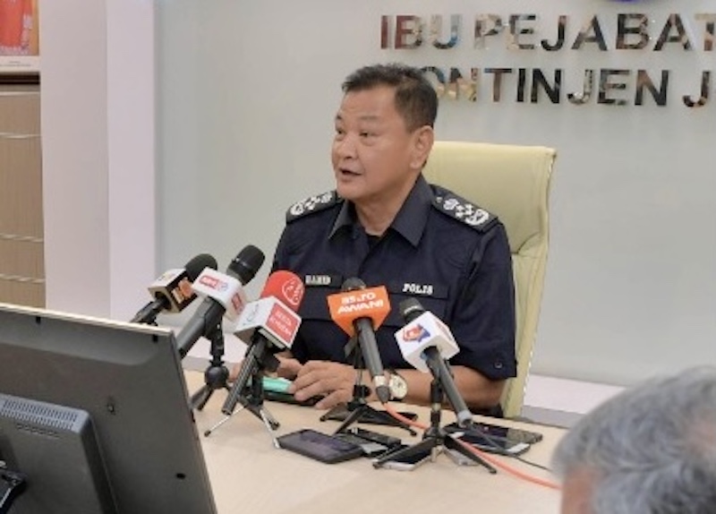 Inspector-General of Police Tan Sri Abdul Hamid Bador urged for calm in light of the courtu00e2u20acu2122s decision on the Allah issue at Johor police contingent headquarters in Johor Baru March 18, 2021. u00e2u20acu201d Picture by Ben Tan