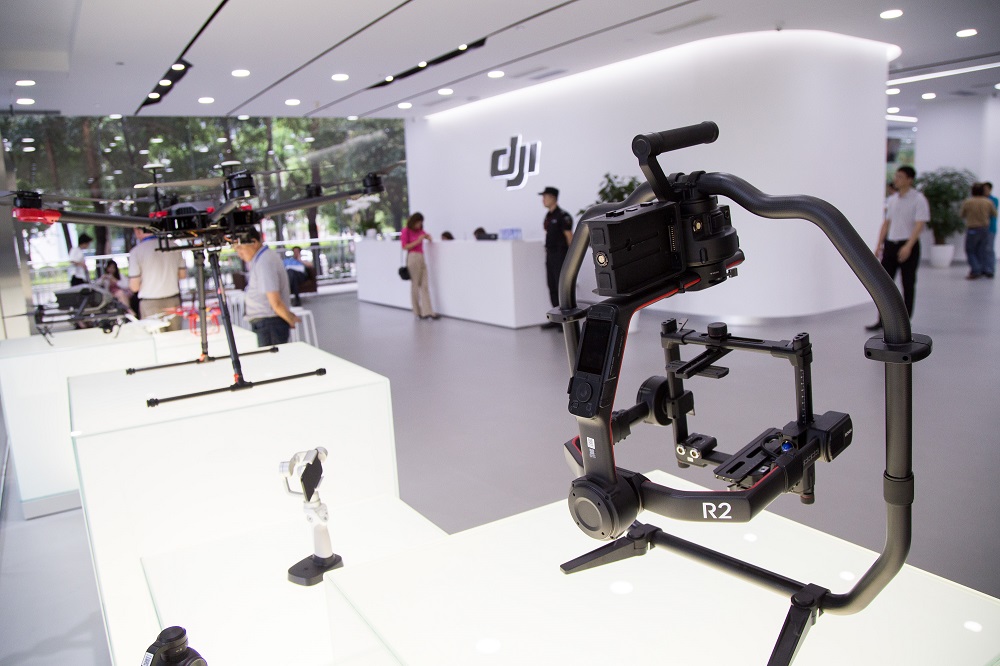 People visit the headquarters of DJI in Shenzhen city, south Chinau00e2u20acu2122s Guangdong province, 3 June 2017. u00e2u20acu201d Reuters pic