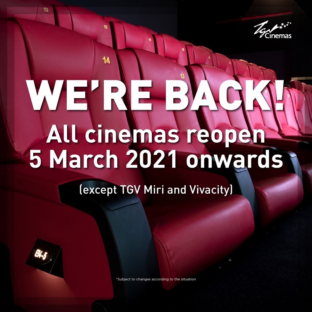 TGV Cinemas is eager to welcome moviegoers to its halls with a range of movies and offers. u00e2u20acu201d Picture courtesy of TGVCinemas