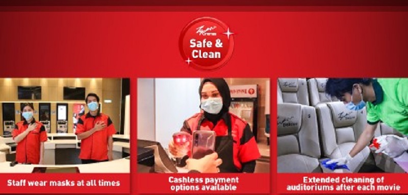 Sanitisation of halls would be done extensively after every movie session. —  Picture courtesy of TGVCinemas 