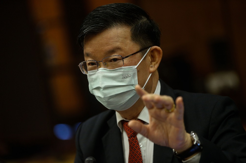 Penang Chief Minister Chow Kon Yeow during a press conference at the St Giles Wembley Hotel in George Town March 29, 2021. u00e2u20acu201d Picture by Sayuti Zainudin