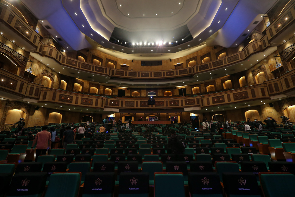 General view inside Istana Budaya Panggung Sari, which is open to public with new normal March 31, 2021. u00e2u20acu201d Picture by Ahmad Zamzahuri