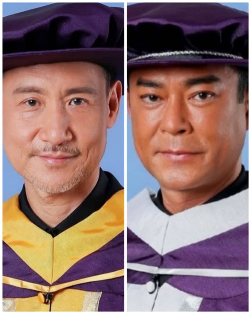 Hong Kong celebrities Jacky Cheung (left) and Louis Koo have been conferred honorary awards by the Hong Kong Academy for Performing Arts for their contributions. u00e2u20acu201d Pictures via Instagram/jackycheungholic & lkfans_sandy