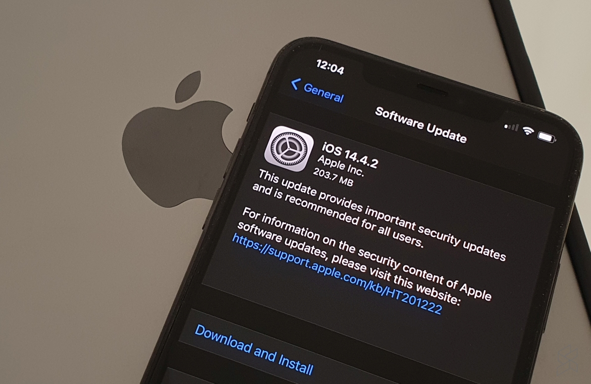 Apple has just pushed a new iOS 14.4.2 update to address another security concern. u00e2u20acu201d SoyaCincau pic