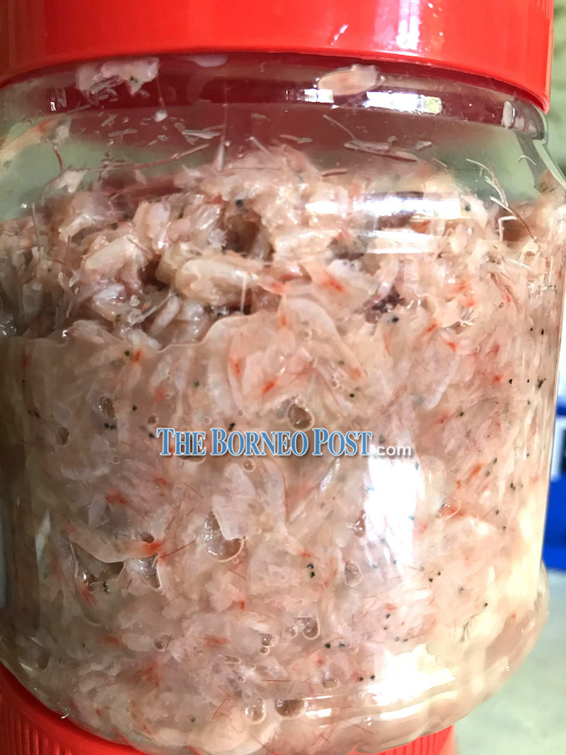 A bottle of freshly made cincalok. — Borneo Post Online pic