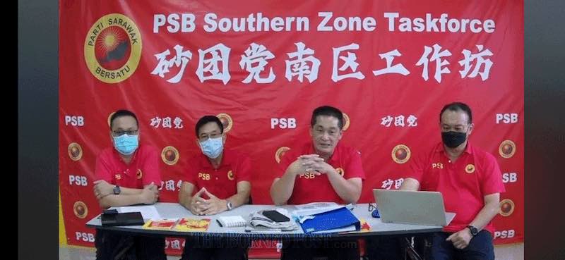(From left) Tan, Liu, See and Lau during the Live Facebook session. u00e2u20acu201d Picture via Borneo Post Online