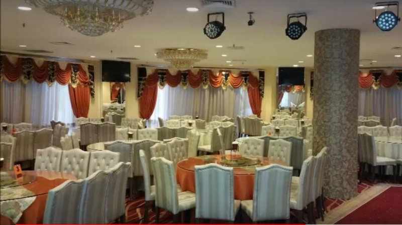 The Orange Ballroom had held wedding receptions with more than the capacity allowed. u00e2u20acu201d YouTube screenshot