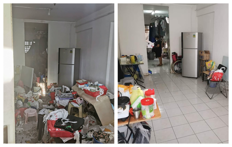 The flat was thoroughly cleaned by volunteers in three-and-a-half hours. u00e2u20acu201d Picture via Facebook/YeeJennJong