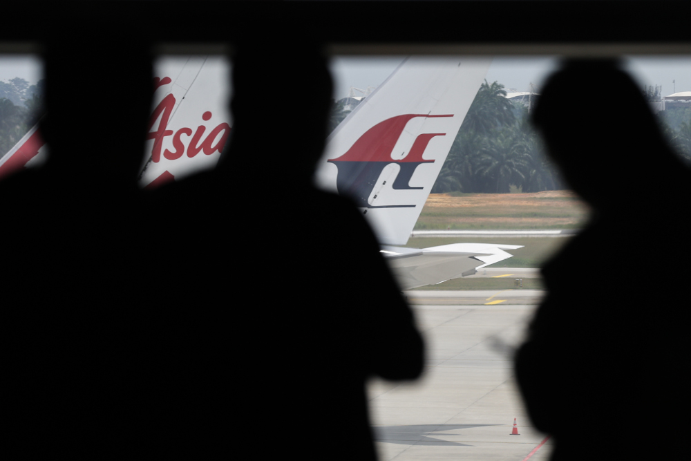 A general view of MAS airplanes at Kuala Lumpur International Airport March 23, 2021. u00e2u20acu201d Picture by Ahmad Zamzahuri