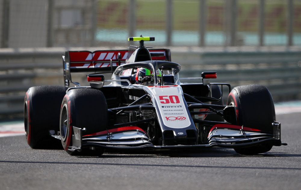 New Haas driver Mick Schumacher tests the car during practice at the Abu Dhabi Grand Prix, Yas Marina Circuit, Abu Dhabi, December 11, 2020. u00e2u20acu201d Reuters picnn