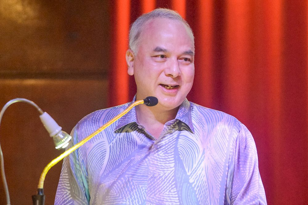 Perak Sultan Nazrin Muizzuddin Shah speaking during the launch of the book written by former Court of Appeal Judge Tan Sri VC George, in Kuala Lumpur, March 17,2021. u00e2u20acu201d Picture by Miera Zulyana