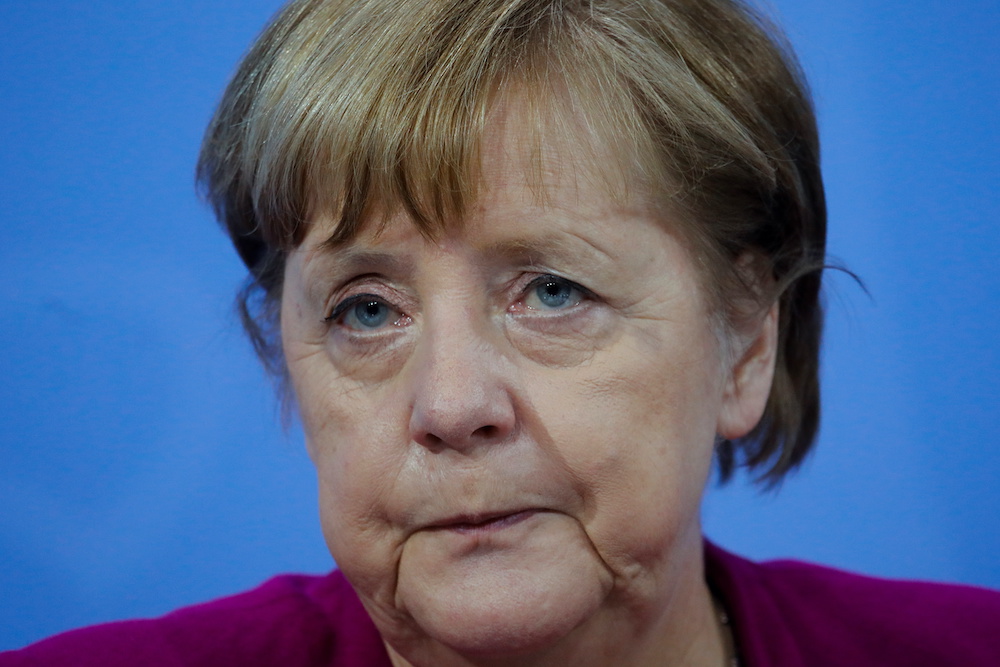 German Chancellor Angela Merkel attends a news conference after a meeting with state leaders to discuss options beyond the end of the pandemic lockdown, amid the outbreak of the coronavirus disease, in Berlin, Germany, March 3, 2021. u00e2u20acu201d Reuters picnn