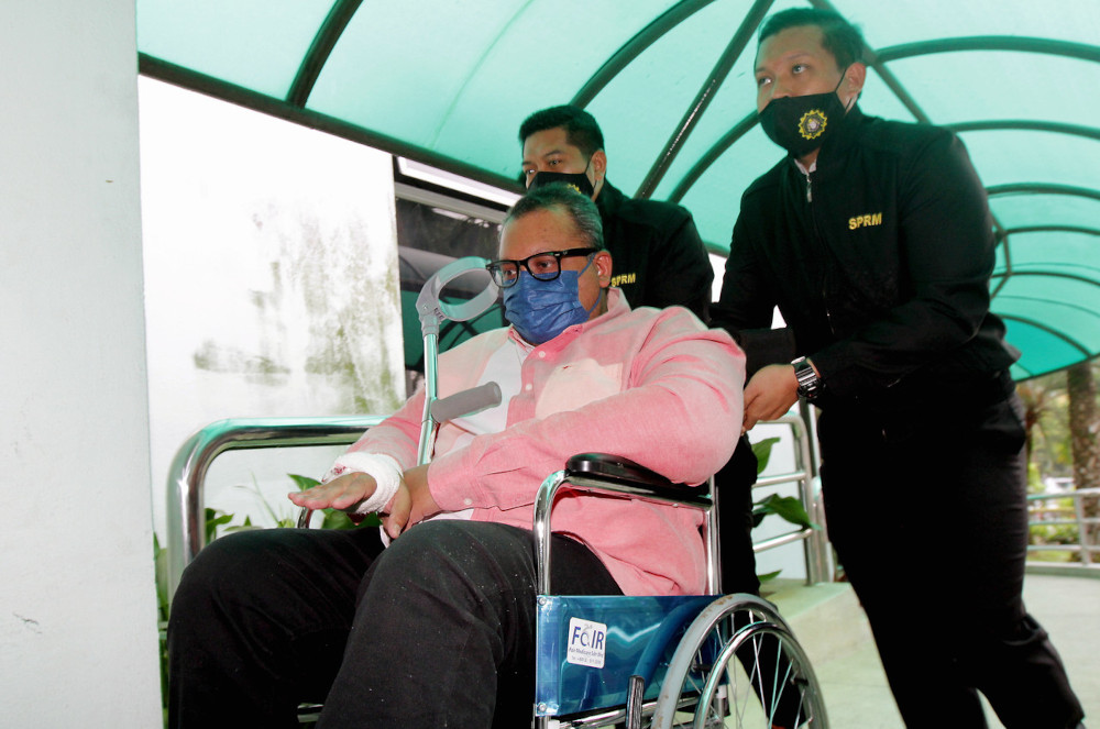 Datuk Seri Mohammed Al Faizal Mohammed, 45, was accused of asking for the bribe from a businessman, Lim Seng Chye, 41, as inducement to help release 22 Chinese nationals who were detained by police and the Immigration Department. u00e2u20acu201d Bernama picn