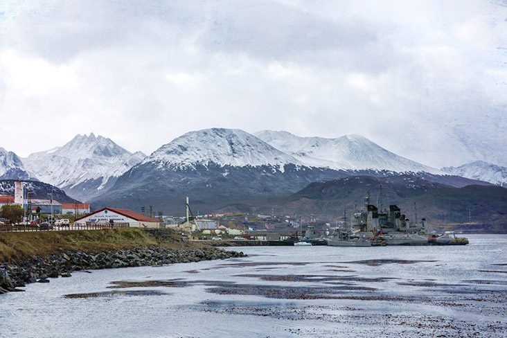 Ushuaia is the southernmost city in the world, often the last stop for ships heading to Antarctica.
