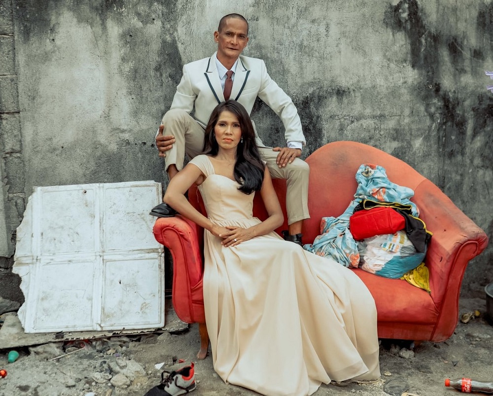 Ferrer and her husband Basco in their wedding attires for their photoshoot on February 13. u00e2u20acu2022 Picture via Facebook/Rab4LoveStudios