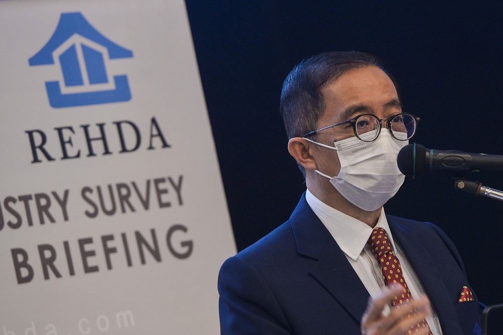 Rehda president Datuk Ir. Soam Heng Choon speaks during the Property Industry Survey media briefing at Wisma Rehda in Kuala Lumpur March 30,2021. u00e2u20acu2022 Picture by Miera Zulyana