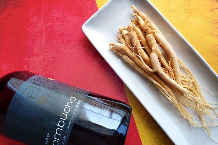 One of Zi You Shi²’s most unique kombuchas is flavoured with ginseng.