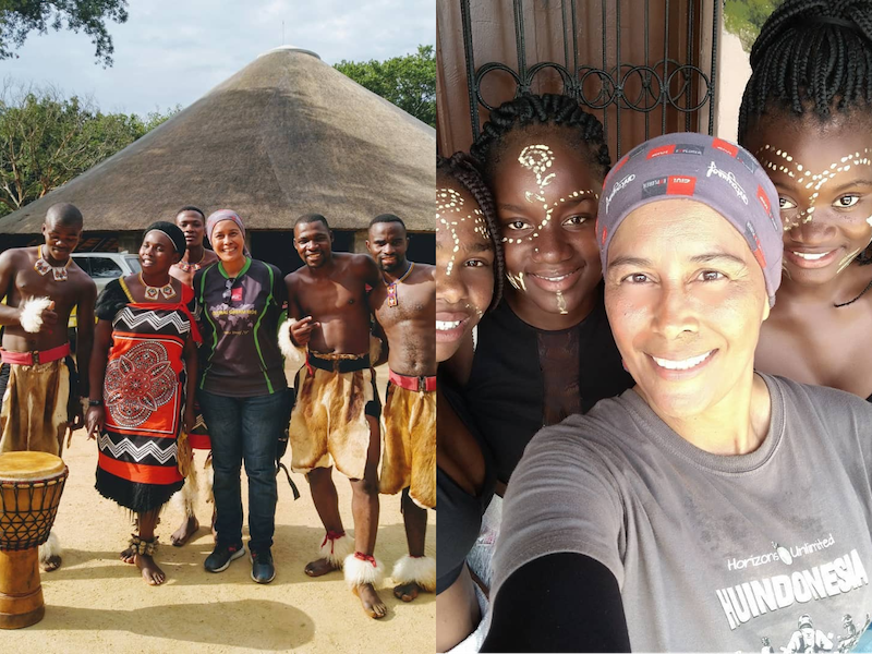 Anita mingling with the locals during her second Global Dream Ride. — Picture courtesy of Anita Yusof  