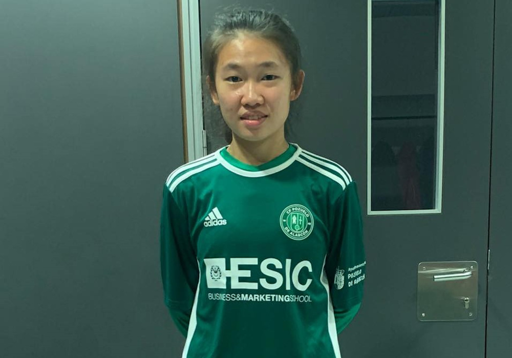 Berlin Leong plays for CF Pozuelou00e2u20acu2122s second womenu00e2u20acu2122s squad in Spain. u00e2u20acu201d Picture via Facebook/Berlin Leong