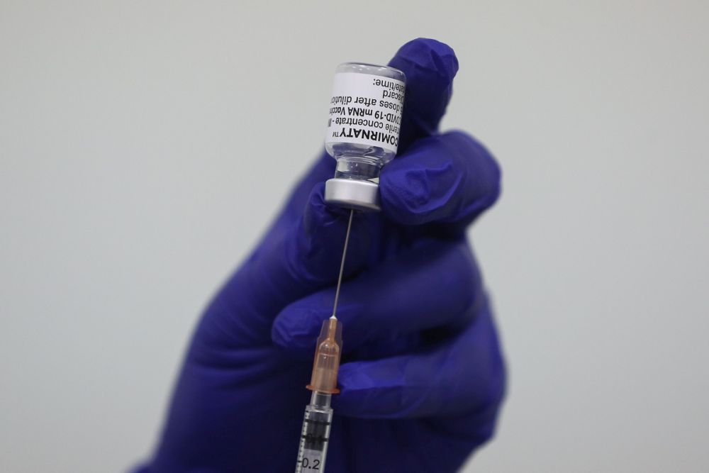 A nurse loads a syringe with a dose of the Pfizer-BioTech Covid-19 vaccine at the UiTM Hospital in Sungai Buloh March 2, 2021. u00e2u20acu201d Picture by Yusof Mat Isa