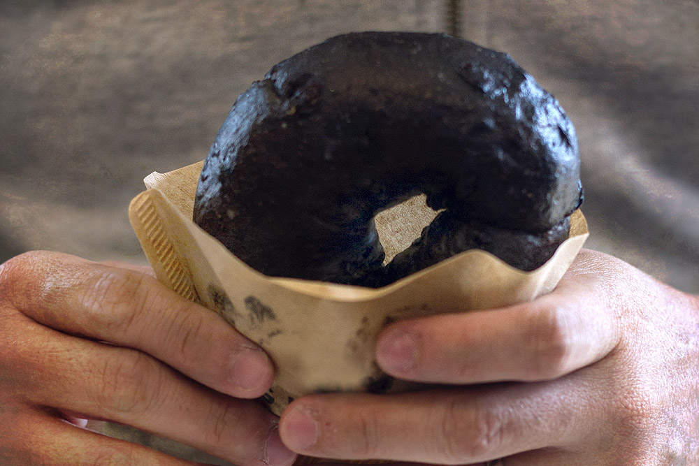 A dark chocolate doughnut during teatime may offer food for thought.