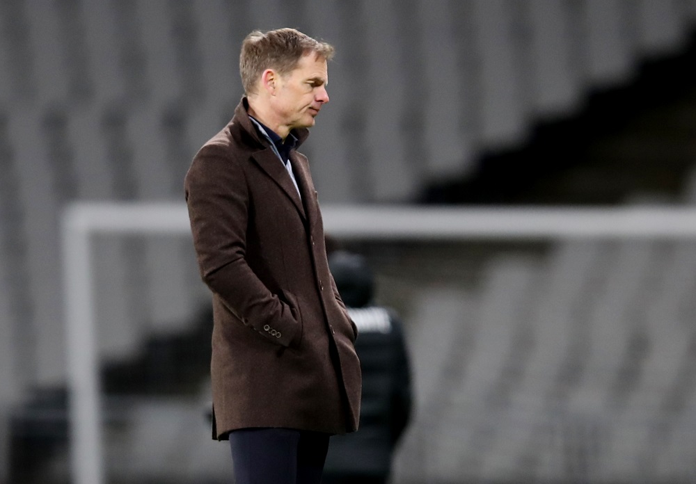 Netherlands' coach Frank de Boer looks dejected after the match againt Turkey March 25, 2021. u00e2u20acu2022 Reuters pic